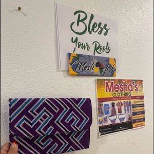 African Fabric Print Clutch Purse